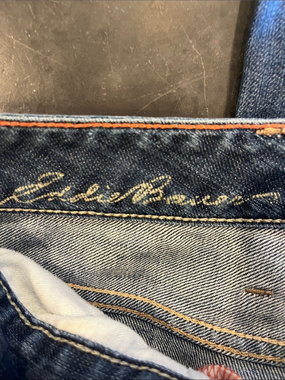 Eddie Bauer Natural Fit Bootcut Flare Denim Jeans Size 14 Tall - Picture 11 of 13